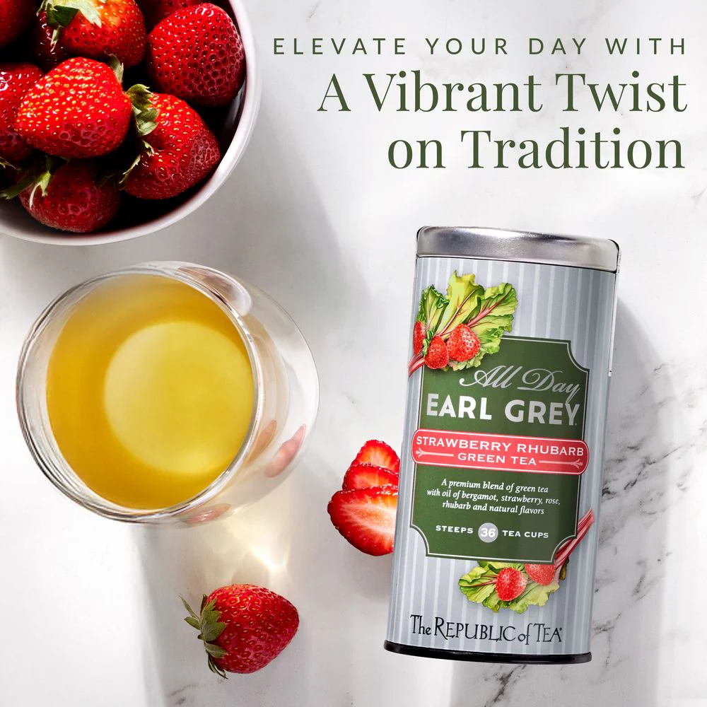 All Day Earl Grey® Strawberry Rhubarb Green Tea - Bulk - Image 3
