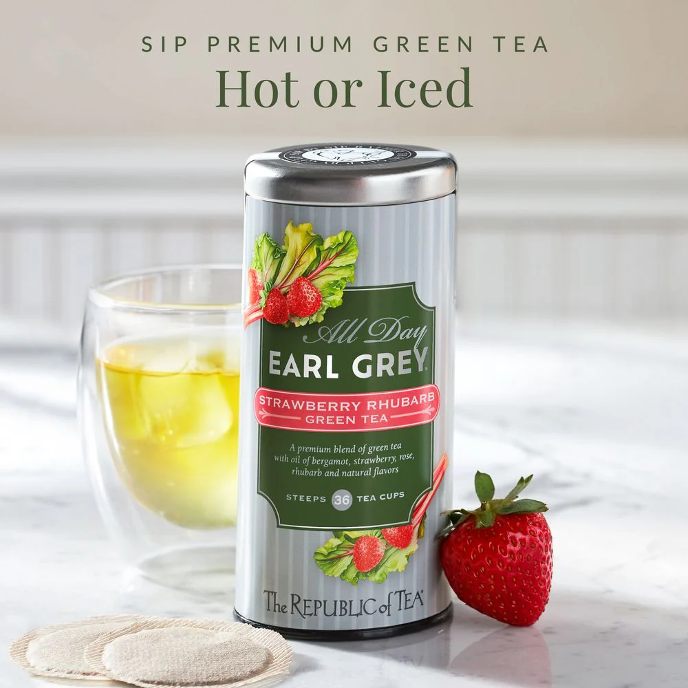 All Day Earl Grey® Strawberry Rhubarb Green Tea - Bulk - Image 4
