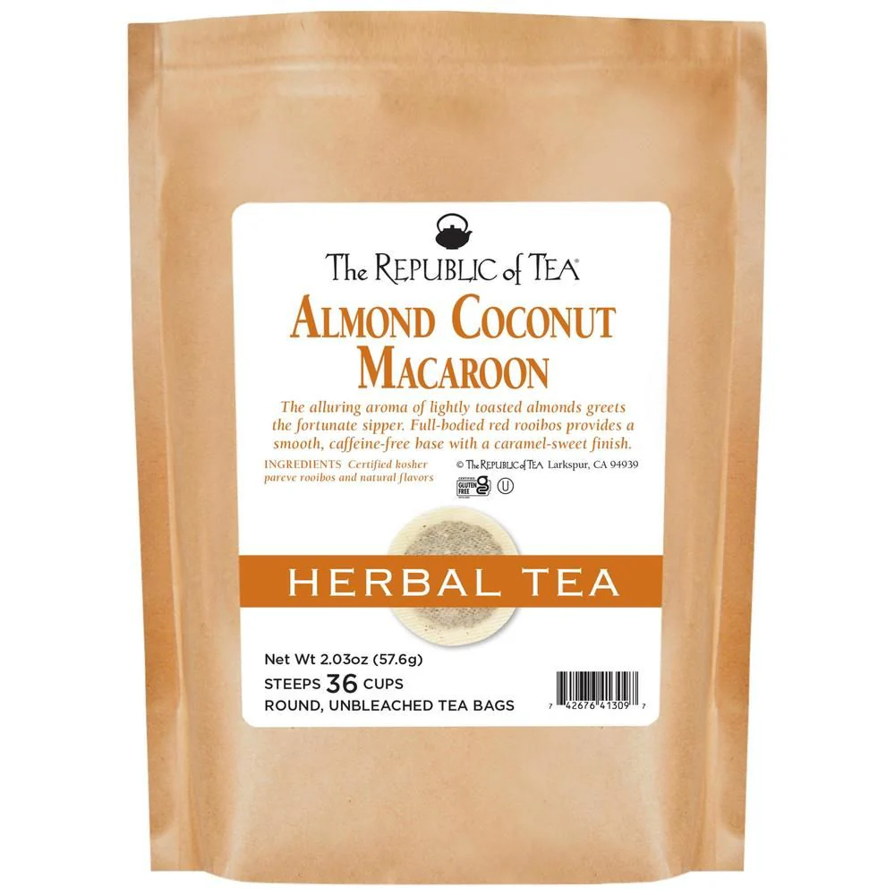 Almond Coconut Macaroon Kosher Certified Red Tea - Image 5