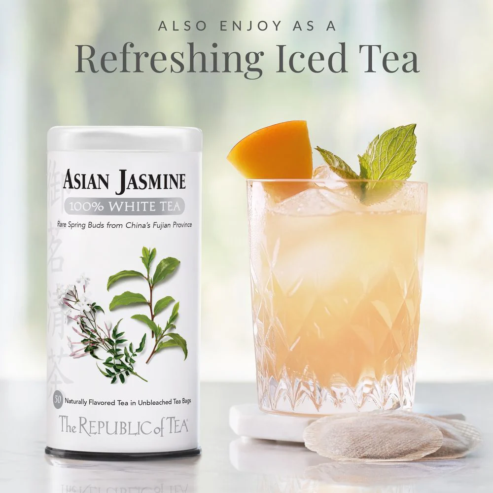 Asian Jasmine 100% White Tea Bags - Image 4