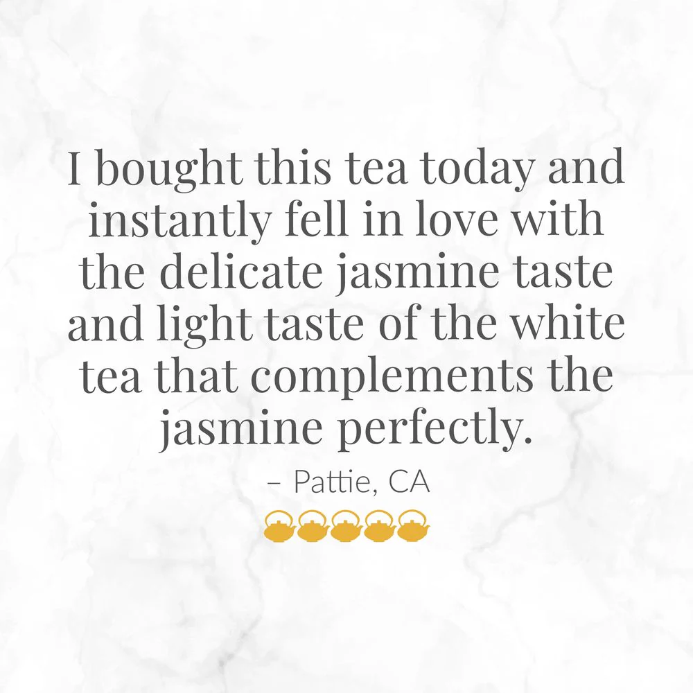 Asian Jasmine 100% White Tea Bags - Image 7