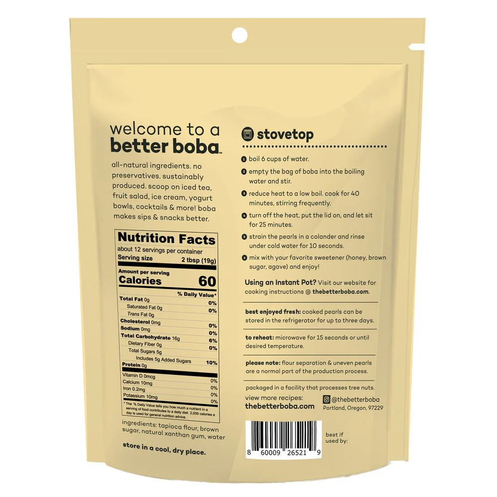 Better Boba™ All-Natural Tapioca Pearls - Image 2