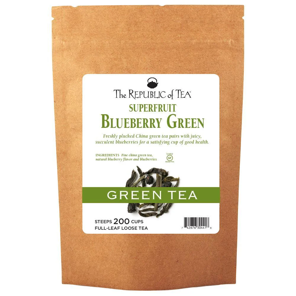 Blueberry Green Tea Full-Leaf Loose Tea - Image 3