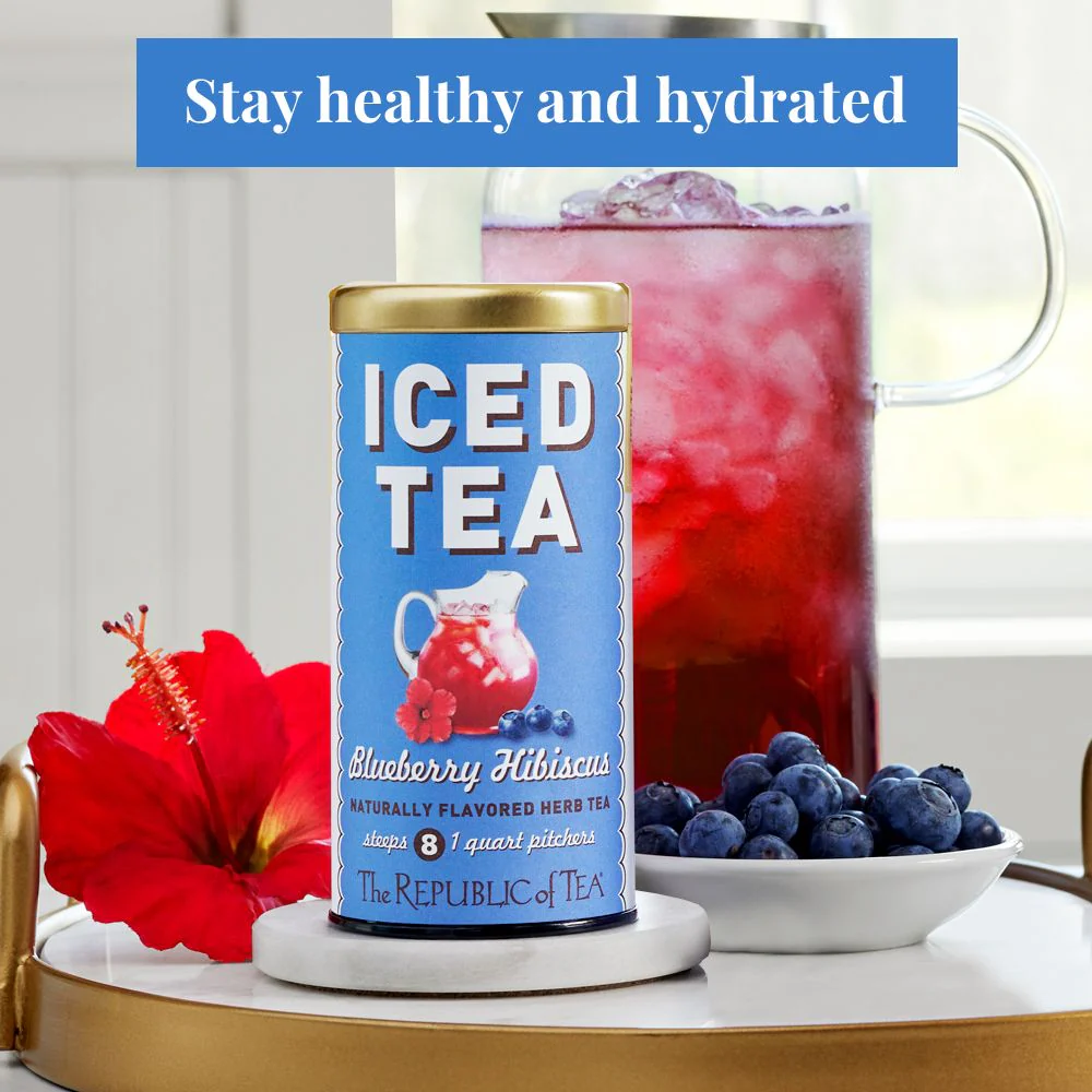 Blueberry Hibiscus Iced Tea - Image 3