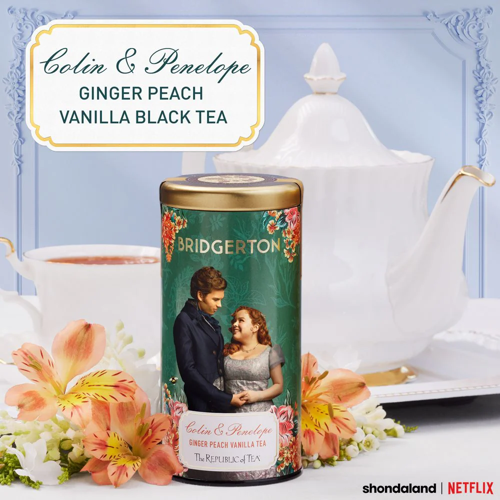 Bridgerton Colin & Penelope Ginger Peach Vanilla Tea - Image 4