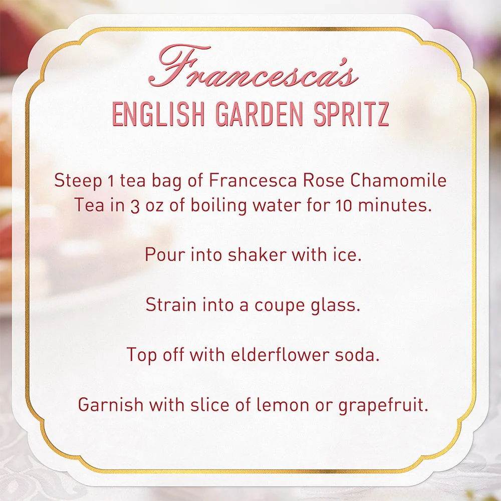 Bridgerton Francesca Rose Chamomile Tea - Image 3