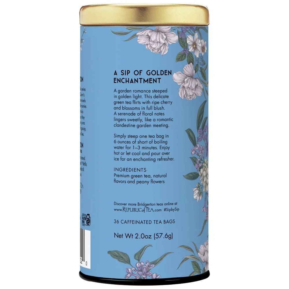 Bridgerton Sophie & Benedict Love in Bloom Green Tea - Image 3