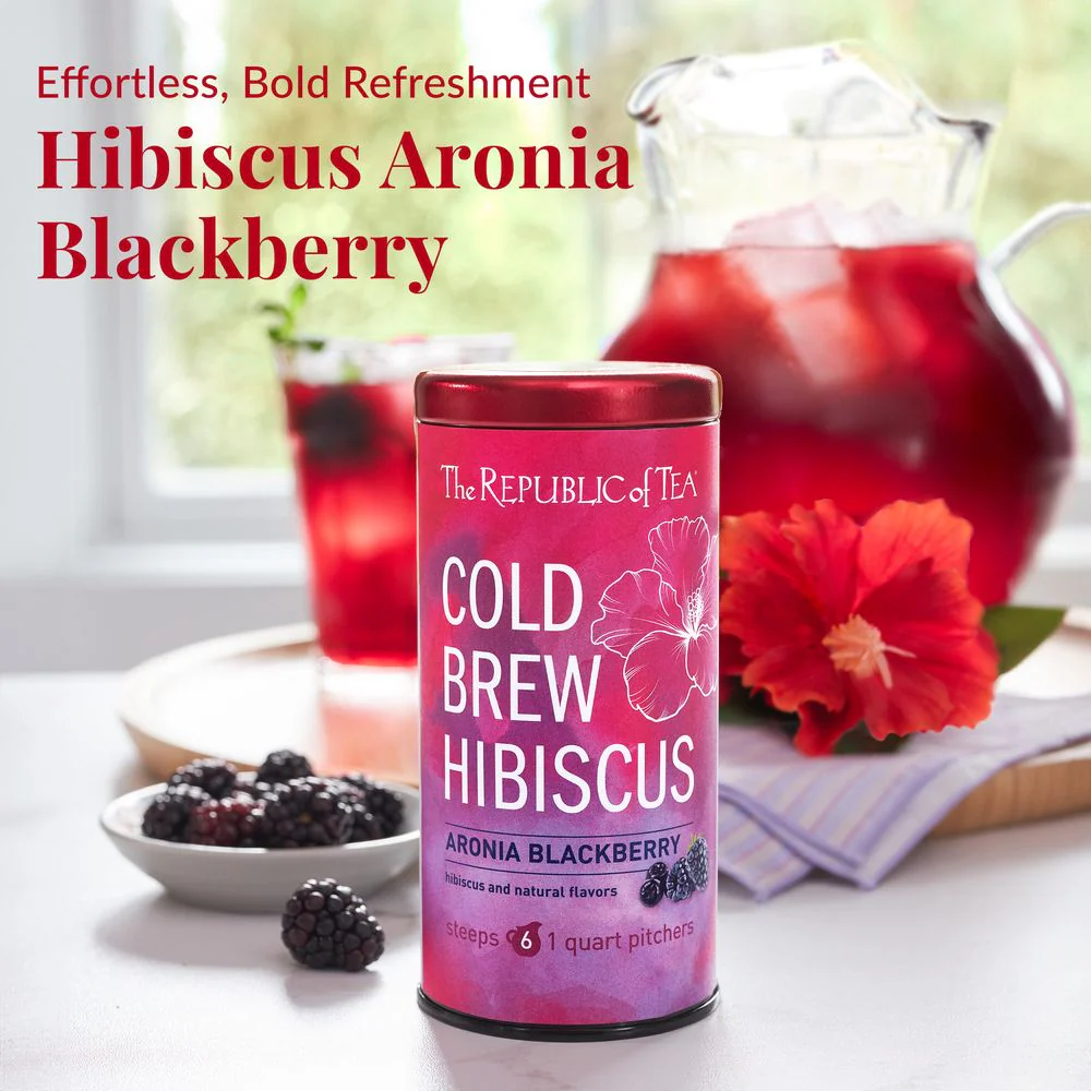 Cold Brew Hibiscus Aronia Blackberry Iced Tea Pouches - Image 3