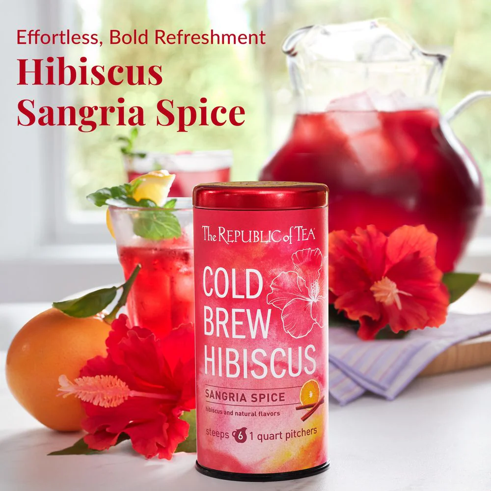 Cold Brew Hibiscus Sangria Spice Iced Tea Pouches - Image 2
