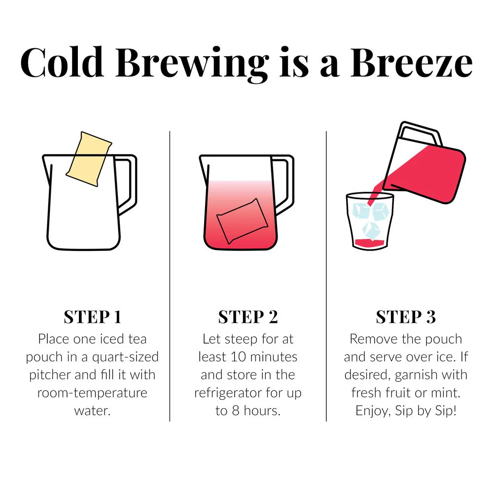 Cold Brew Hibiscus Sangria Spice Iced Tea Pouches - Image 6