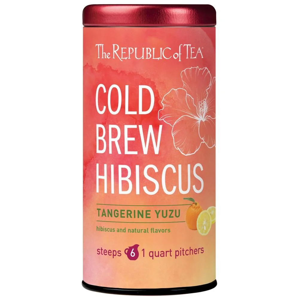 Cold Brew Hibiscus Tangerine Yuzu Iced Tea Pouches
