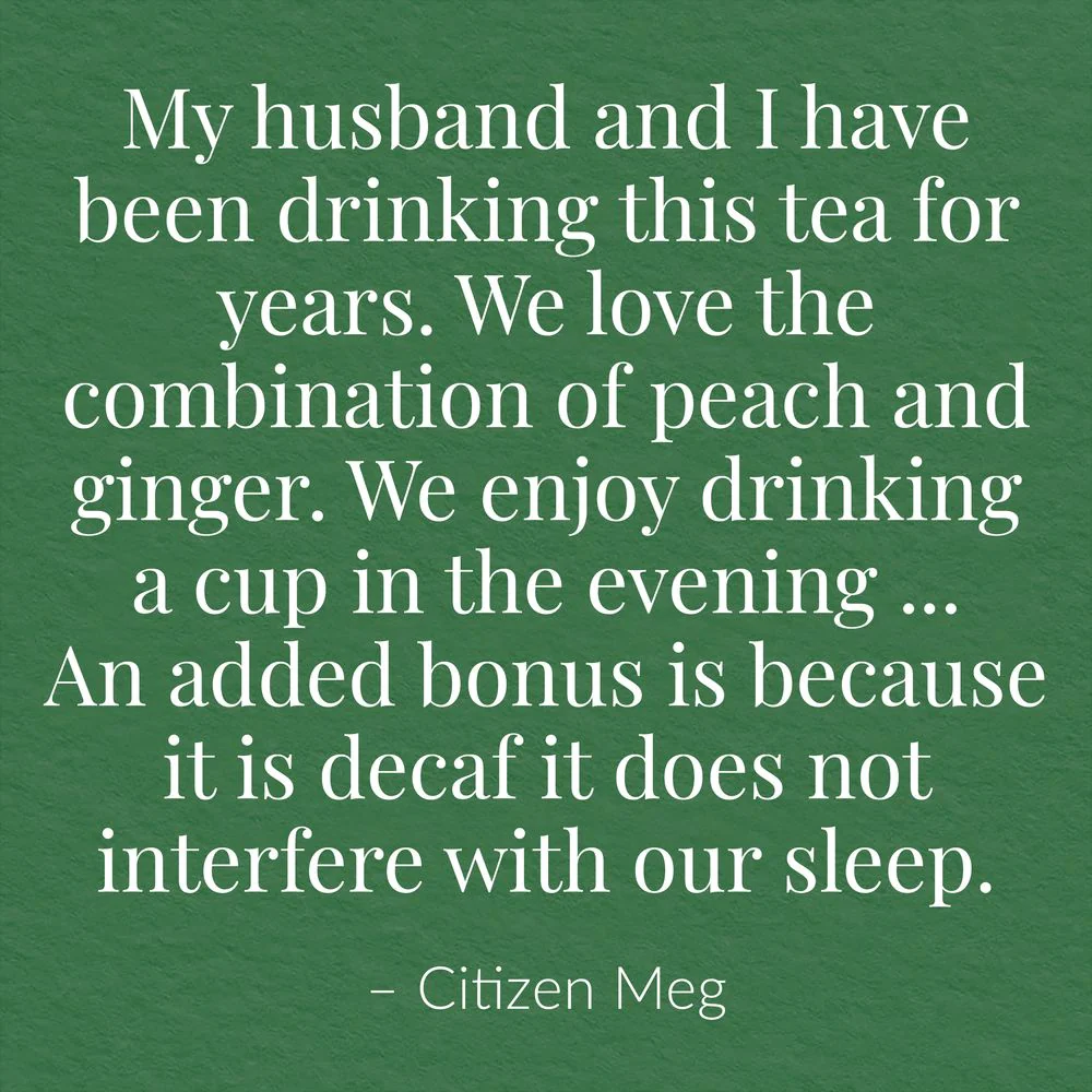 Decaf Ginger Peach Black Tea Bags - Image 7