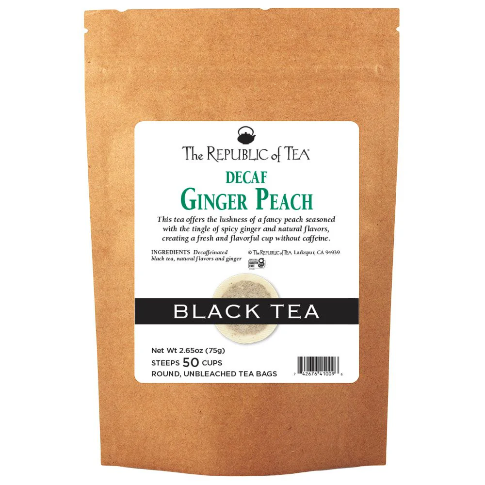 Decaf Ginger Peach Black Tea Bags - Image 10