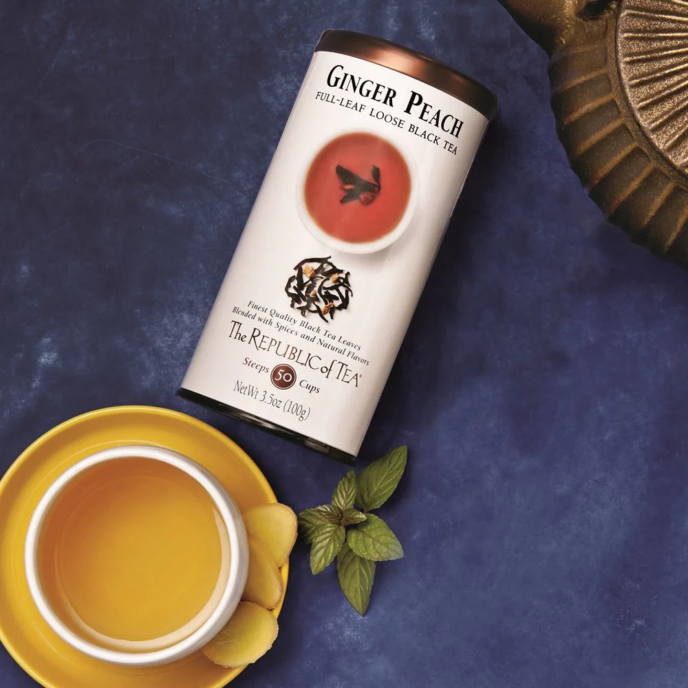 Ginger Peach Black Full-Leaf Tea - Image 3