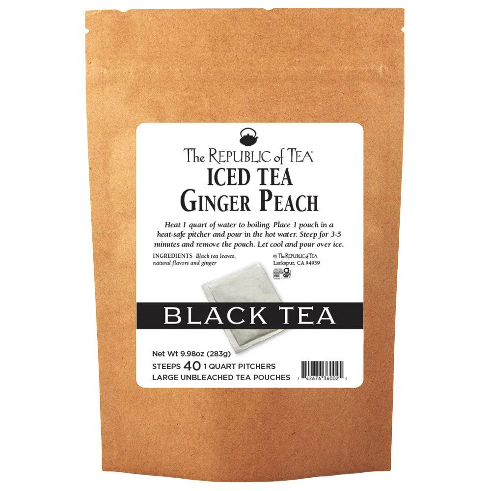 Ginger Peach Black Large Iced Tea Pouches - Image 8