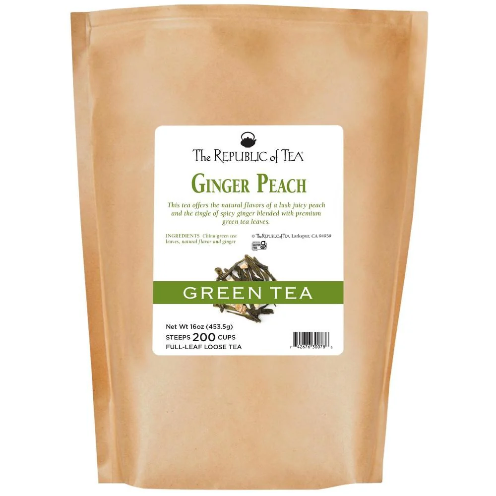 Ginger Peach Green Full-Leaf Tea - Image 3
