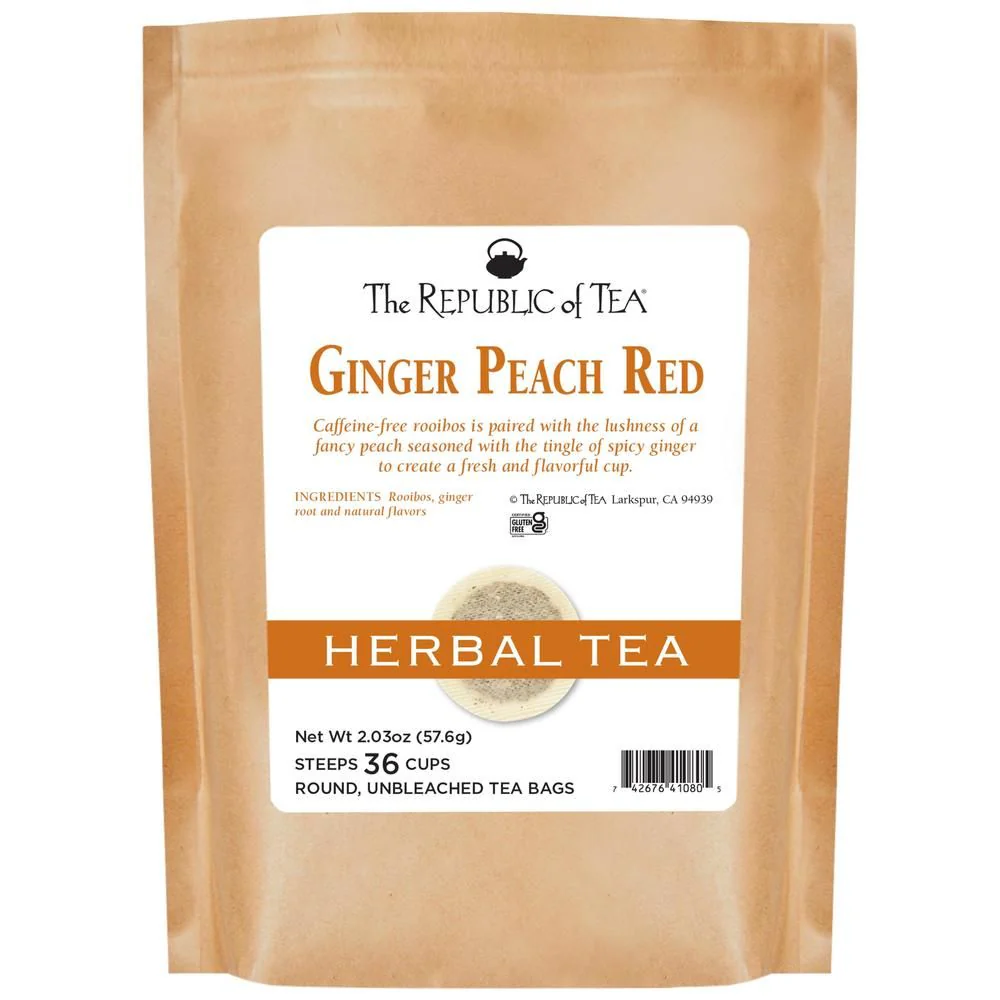 Ginger Peach Red Tea Bags - Image 4
