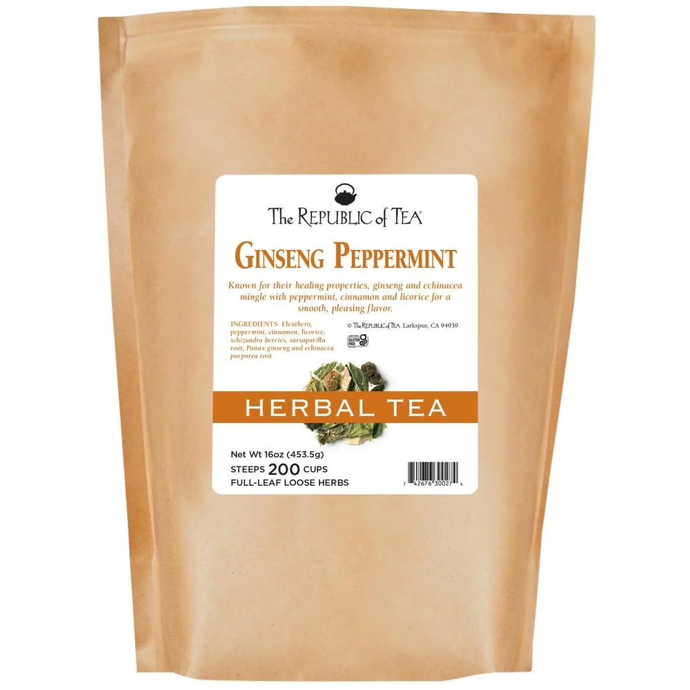 Ginseng Peppermint Herbal Full-Leaf Tea - Image 3