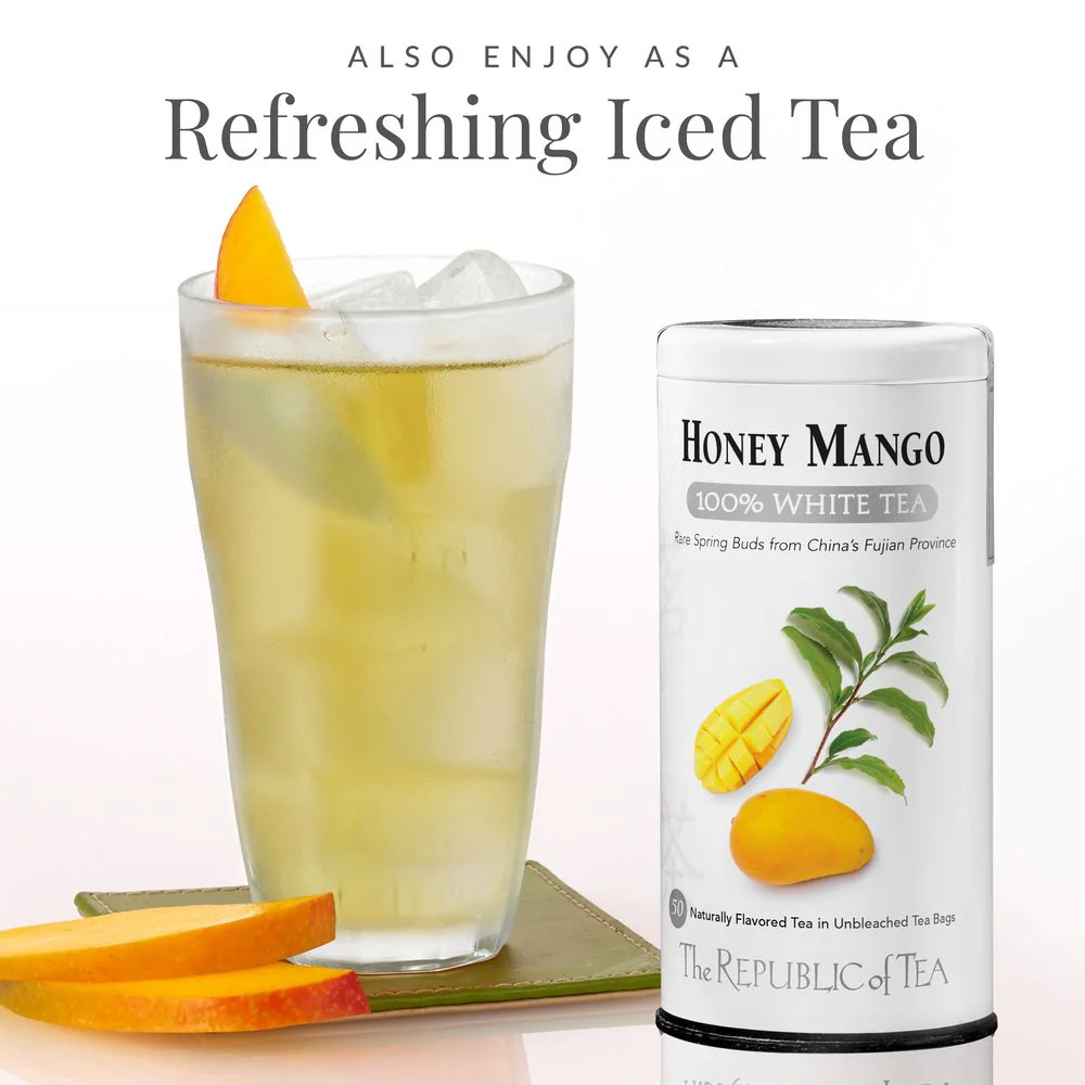 Honey Mango 100% White Tea Bags - Image 4