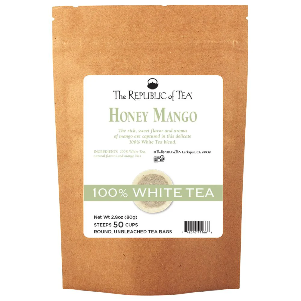 Honey Mango 100% White Tea Bags - Image 8