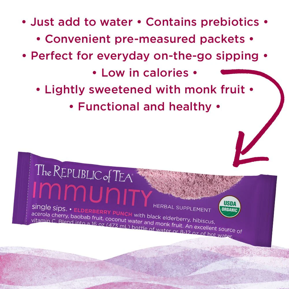 Immunity Elderberry Punch Single Sips® - 1 Packet - Image 2