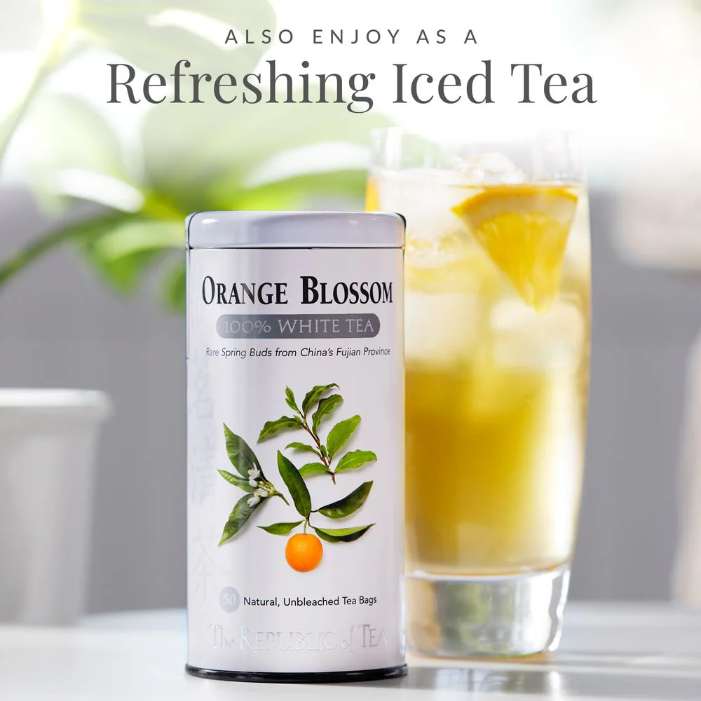 Orange Blossom 100% White Tea Bags - Image 4