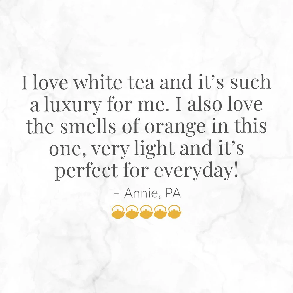 Orange Blossom 100% White Tea Bags - Image 7