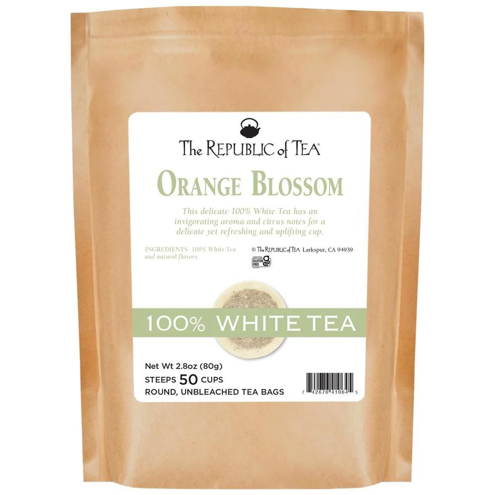 Orange Blossom 100% White Tea Bags - Image 9