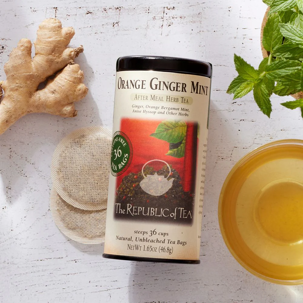 Orange Ginger Mint Herbal Tea Bags - Image 2