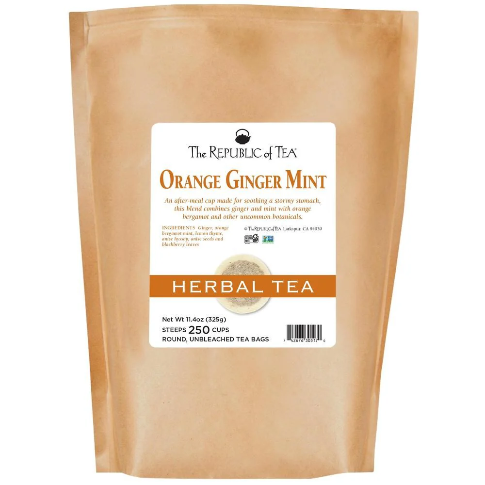 Orange Ginger Mint Herbal Tea Bags - Image 3