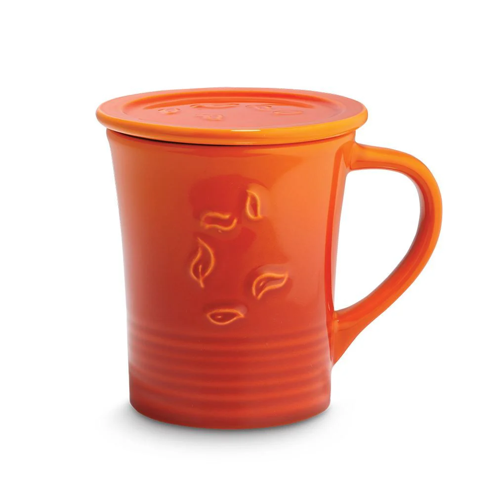 Orange Spice Dancing Leaves Mug - Image 2