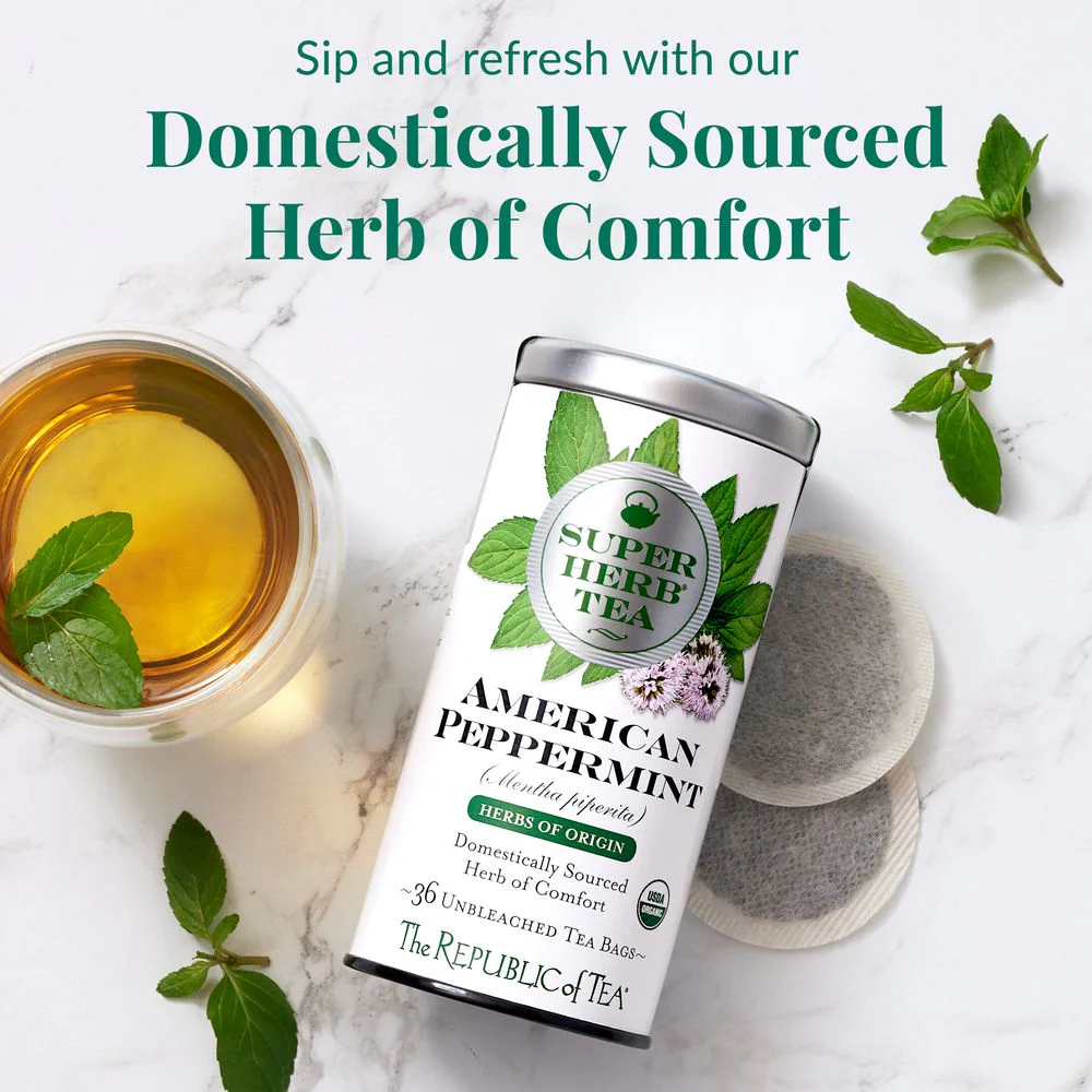 Organic American Peppermint SuperHerb® Herbs Of Origin Tea Bags - Image 3