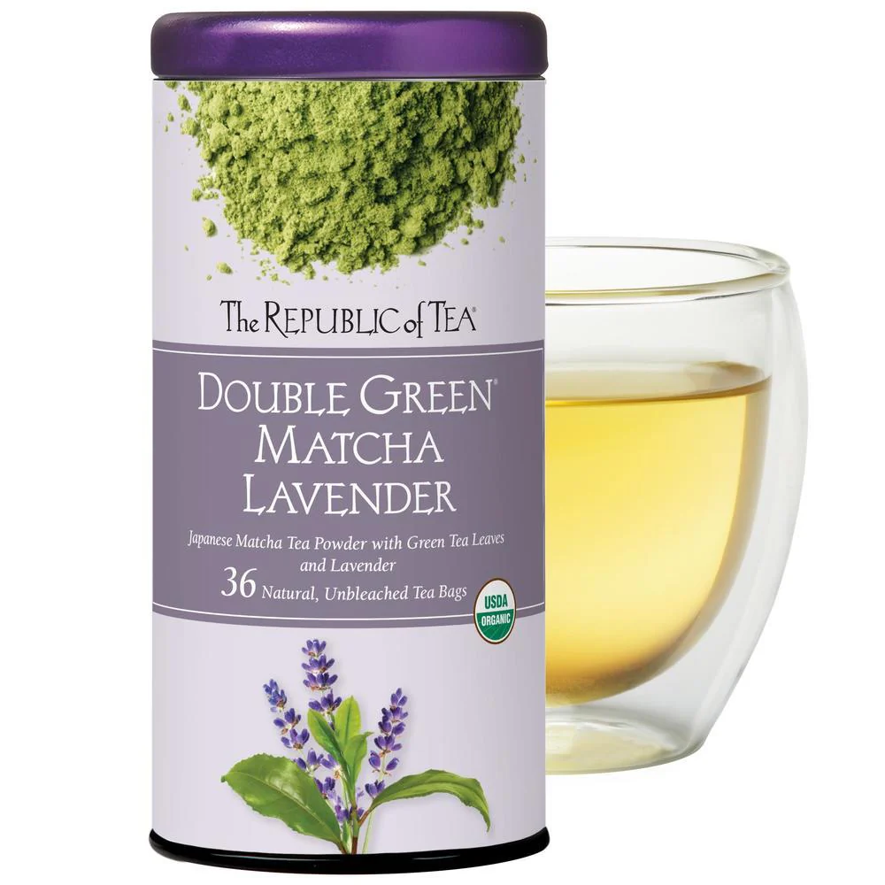 Organic Double Green® Matcha Lavender Tea Bags - Image 2