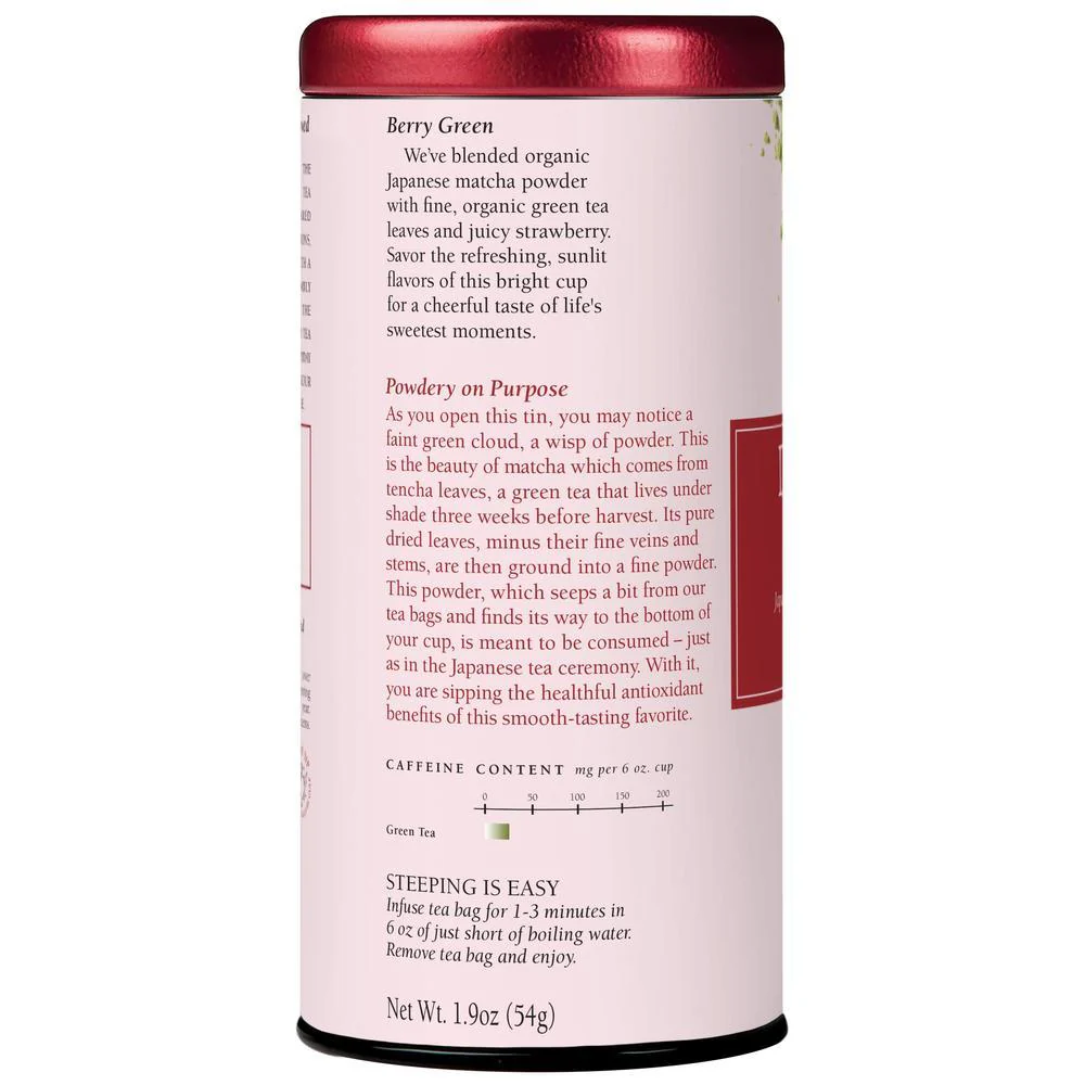 Organic Double Green® Matcha Strawberry Tea Bags - Image 4