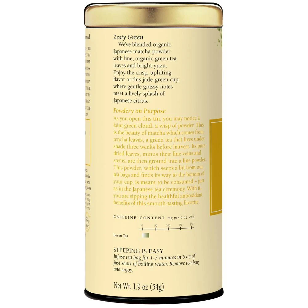 Organic Double Green® Matcha Yuzu Tea Bags - Image 4