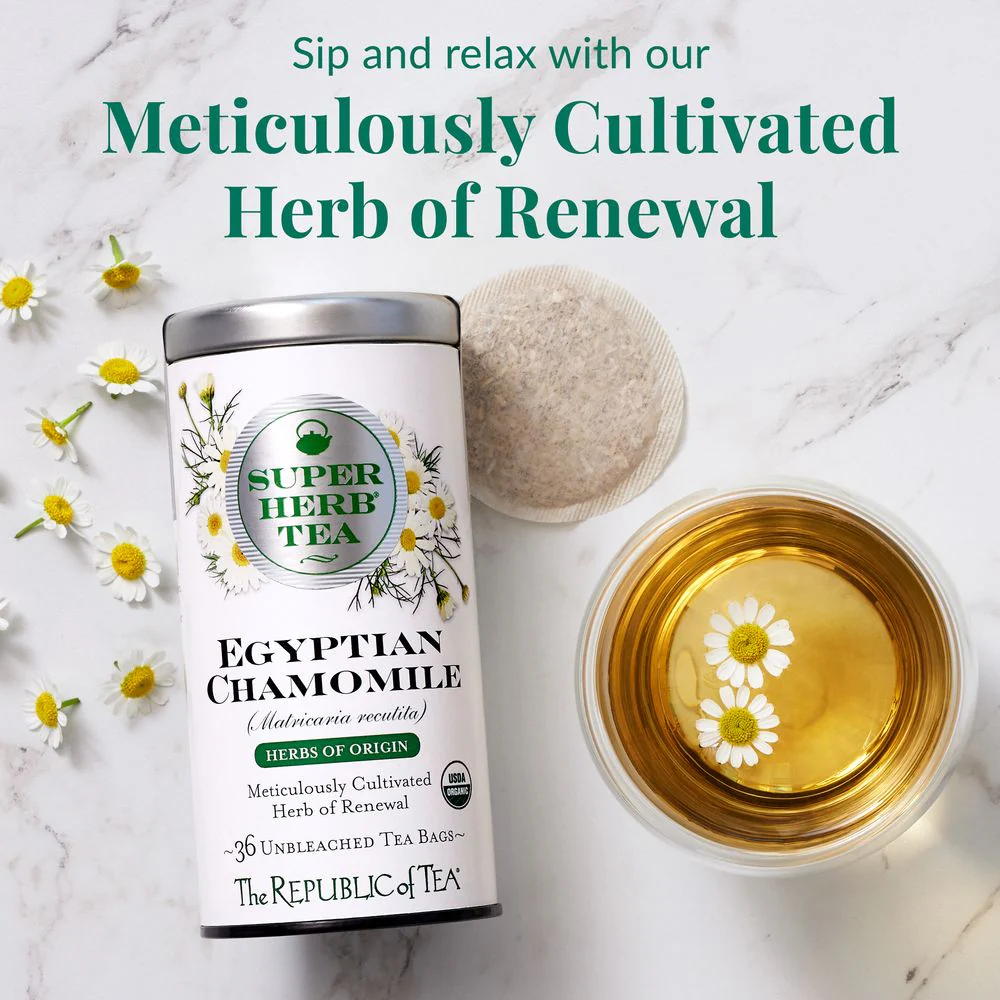 Organic Egyptian Chamomile SuperHerb® Herbs of Origin Tea Bags - Image 3