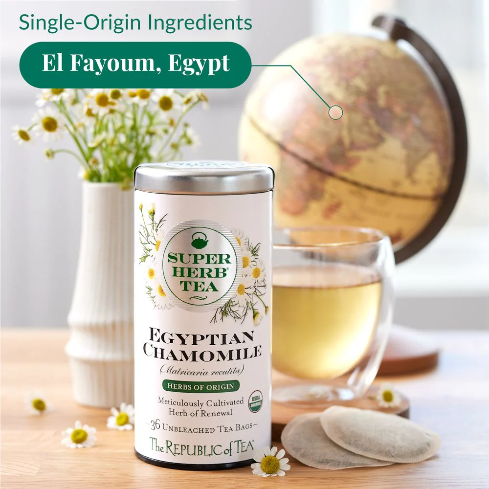 Organic Egyptian Chamomile SuperHerb® Herbs of Origin Tea Bags - Image 5