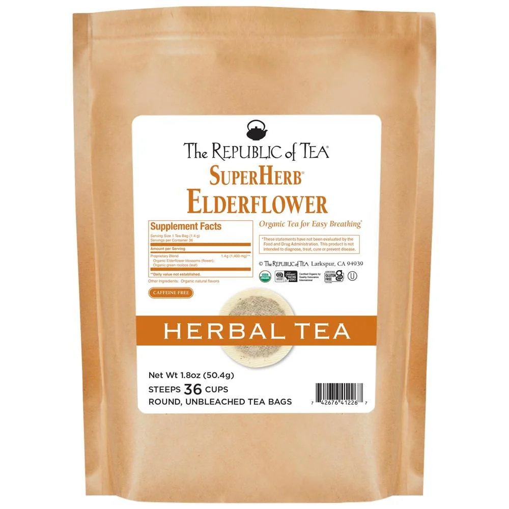 Organic Elderflower SuperHerb® Tea Bags - Image 9