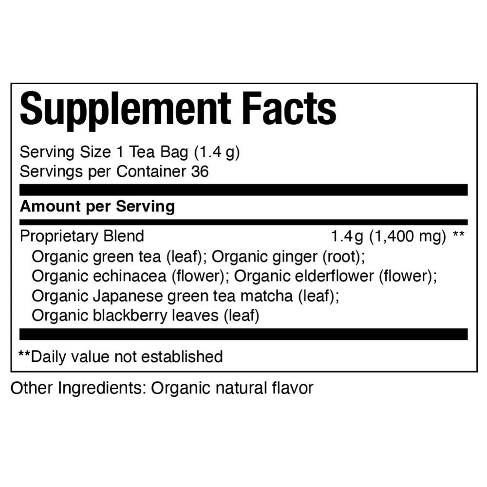 Organic Immunity SuperGreen Tea Bags - Image 3