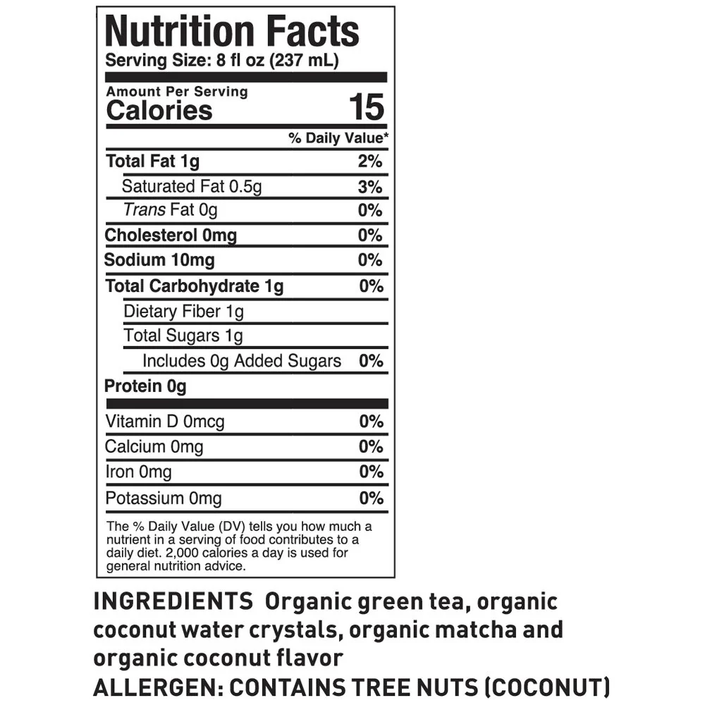 Organic Matcha Coconut Water Iced Tea Pouches - Image 3