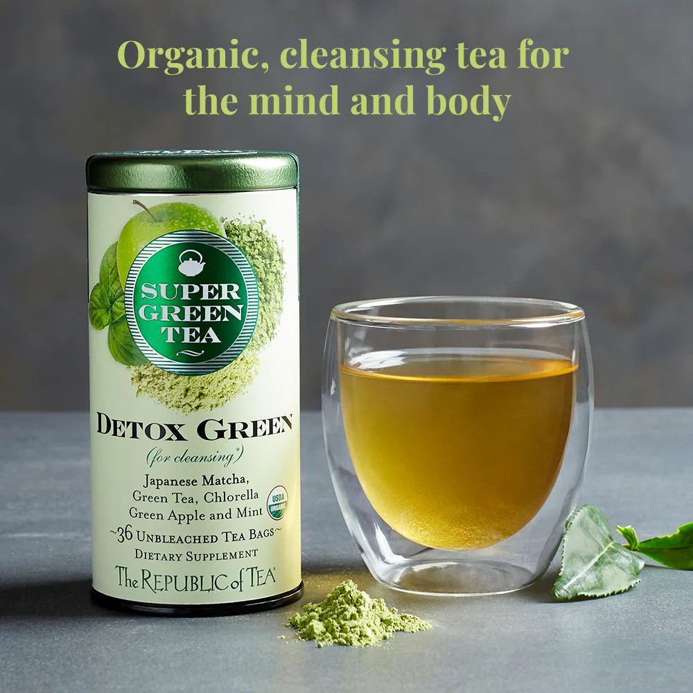 Organic Detox Green SuperGreen Tea Bags - Image 2