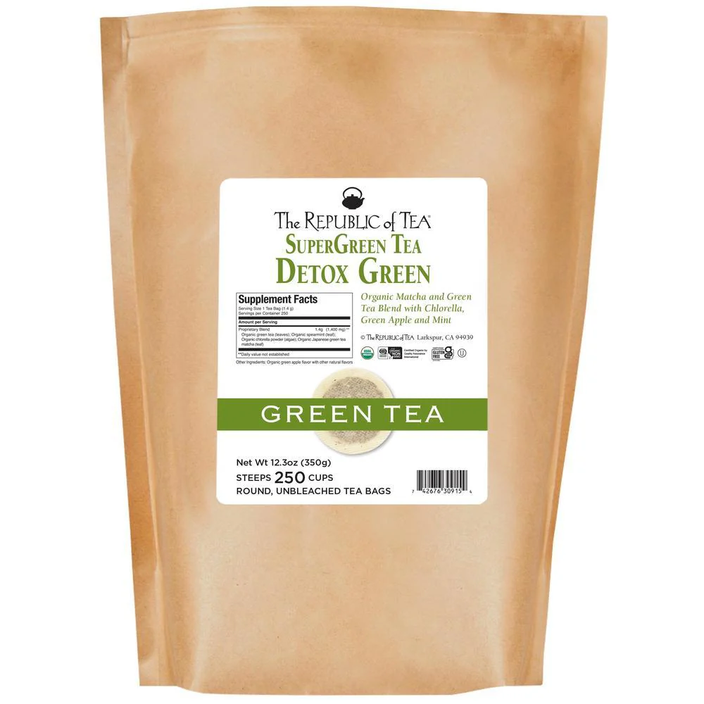 Organic Detox Green SuperGreen Tea Bags - Image 8