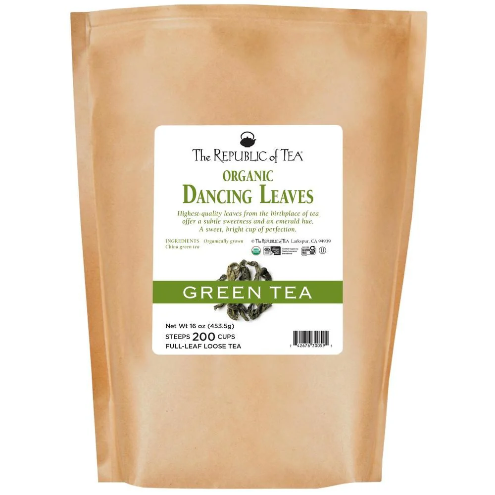 Organic Dancing Leaves Green Full-Leaf Tea - Image 3