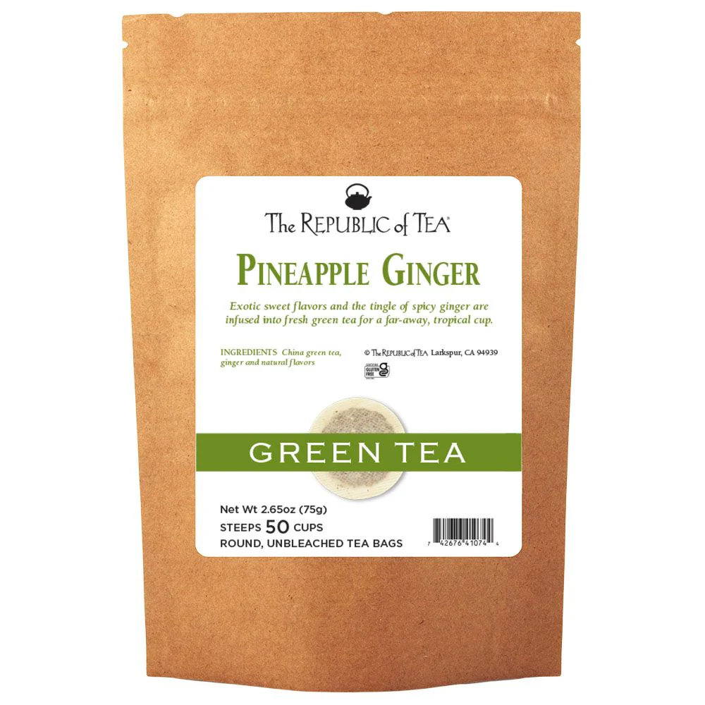 Pineapple Ginger Green Tea Bags - Image 3