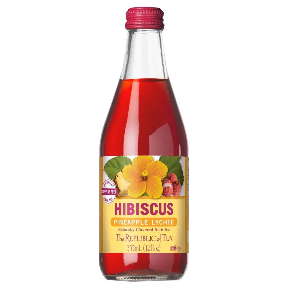 Hibiscus Pineapple Lychee Bottled Iced Tea - 12 oz - Image 4