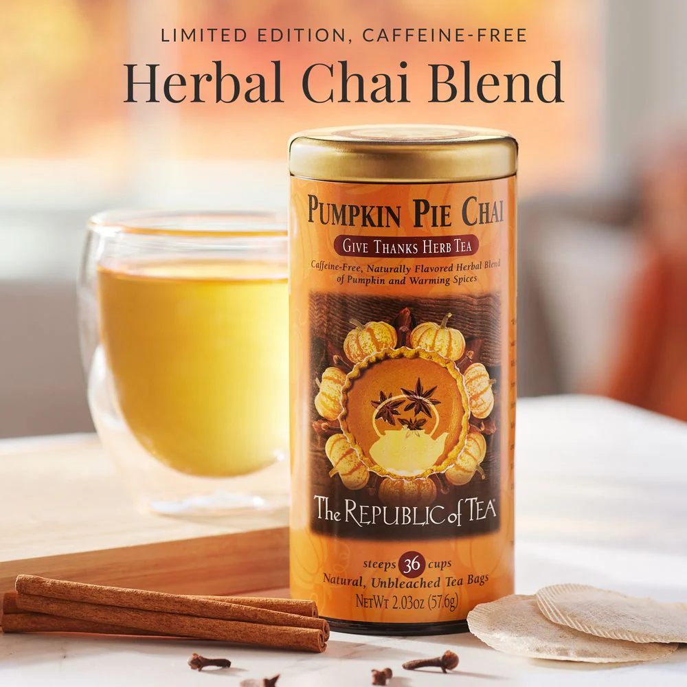 Pumpkin Pie Chai Herbal Tea Bags - Image 2