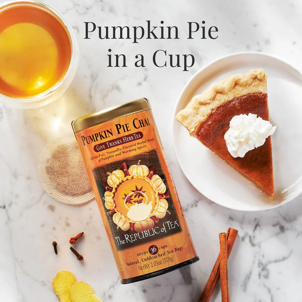 Pumpkin Pie Chai Herbal Tea Bags - Image 3