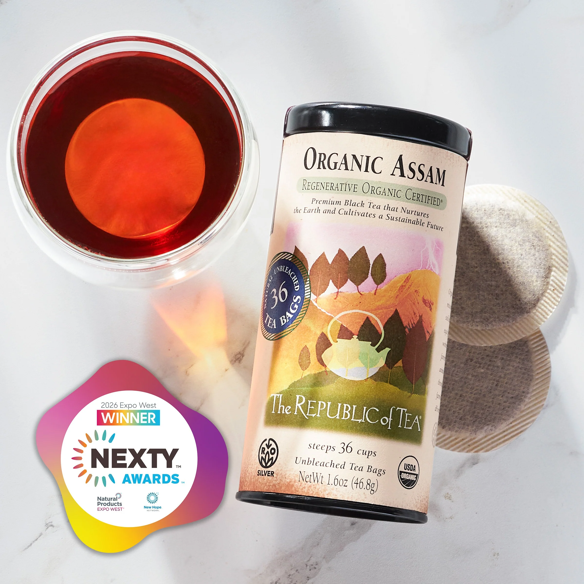 Regenerative Organic Certified® Assam Black Tea Bags - Image 2