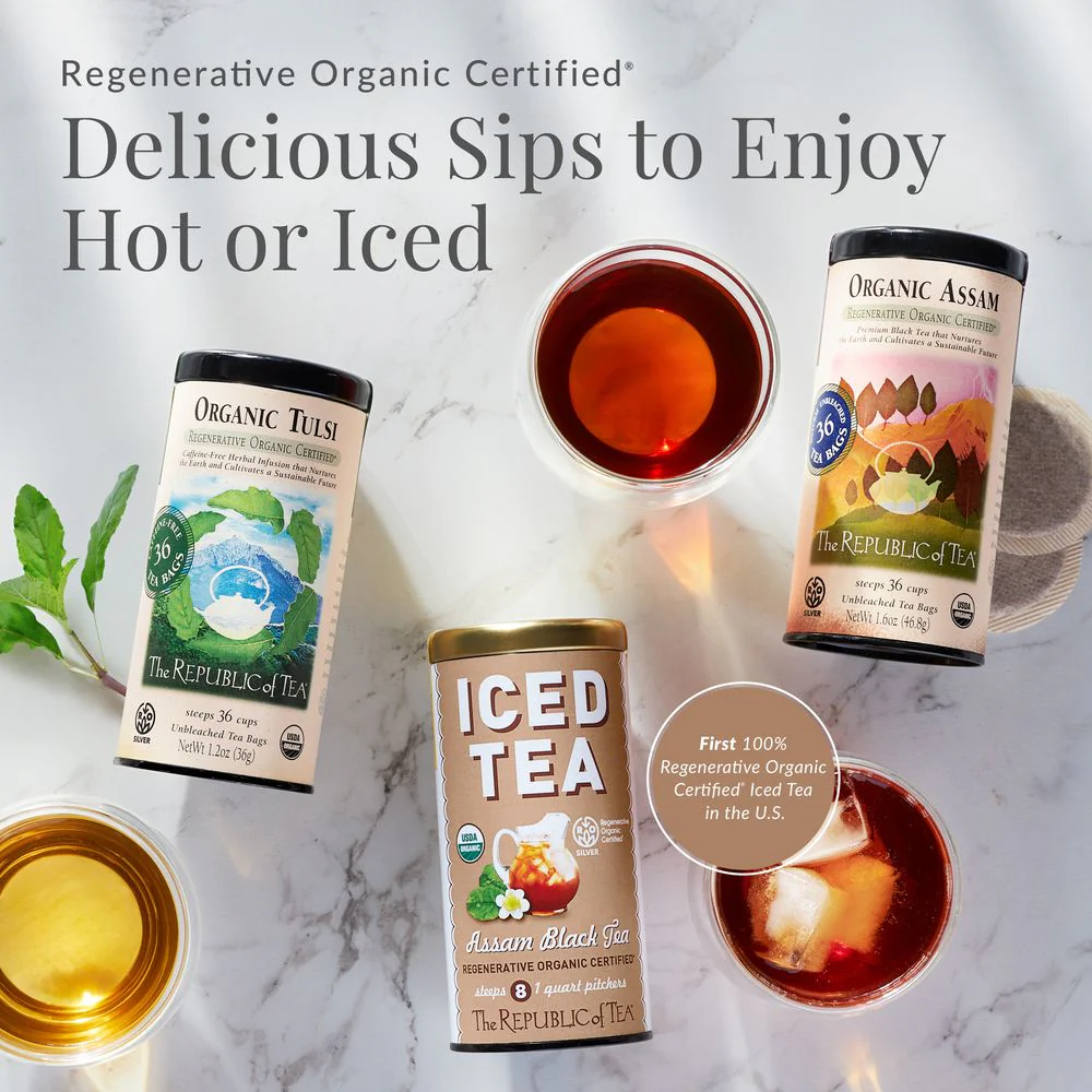 Regenerative Organic Certified® Tulsi Herbal Tea Bags - Image 5