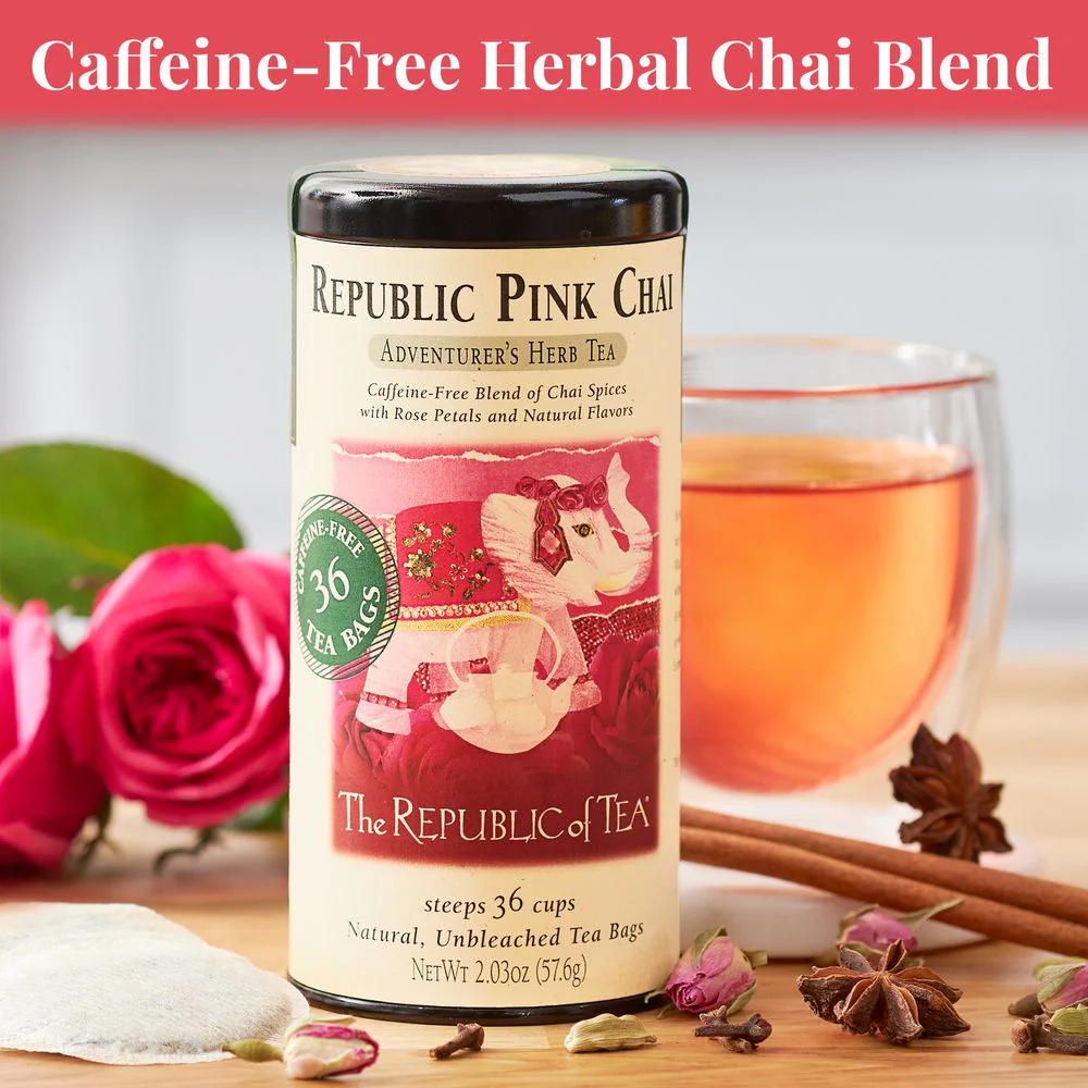 Republic Pink Chai Herbal Tea Bags - Image 2